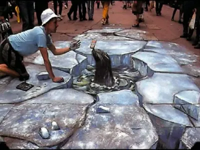 3d рисунки на асфальте или 3d street painting — LiveJournal