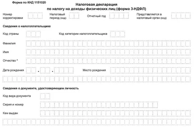 3-НДФЛ для ИП на общей системе налогообложения: бланк, образец заполнения