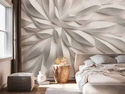 Modern 3D Abstraction Wallpaper for Walls Luxury Golden and White  Background, Interior Home Mural Painting wall art for Living Room  generative ai 27421367 Stock Photo at Vecteezy