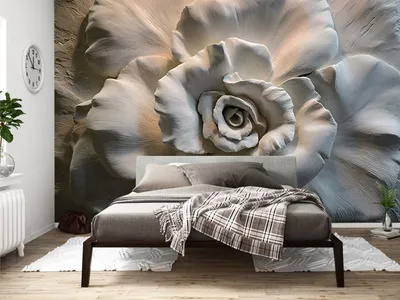 Buy 3D Wallpaper, 3D Embossed Effect, 3D Rose Wall Mural, Gray Relief  Wallpaper, Wall Mural, Self Adhesive Wallpaper, Removable Relief Mural  Online in India - Etsy