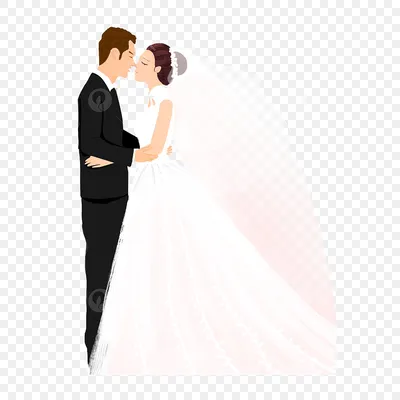 Свадебное платье с кольцами на фото в формате PNG