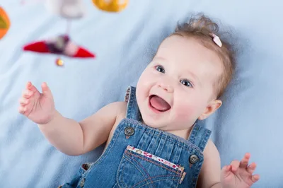 5 months. children's top view. 5 months cute baby portrait Stock Photo -  Alamy