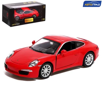 Машина металлическая PORSCHE 911 CARRERA S, 1:32, открываются двери,  инерция, цвет красный 9170913 Автоград купить по цене от 473руб. | Трикотаж  Плюс | Екатеринбург, Москва