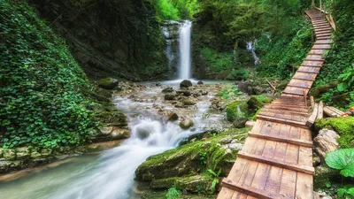 Агурские водопады: координаты и фото, что посмотреть и где находится Агурские  водопады