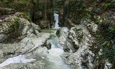 Россия Краснодарский край, Сочи, Агурские водопады - «Волшебство Агурских  водопадов в Сочи: огромный поток впечатлений и природная красота» | отзывы