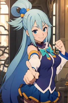 Aqua - Konosuba Anime Character - v1.0 | Stable Diffusion LoRA | Civitai