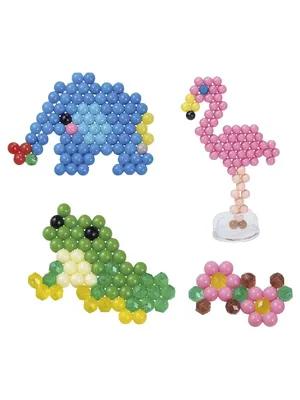 Aquabeads полная начинающая студия 840 бусины 16 цветов воды липкие бусины  игрушки DIY Aqua Beads | AliExpress