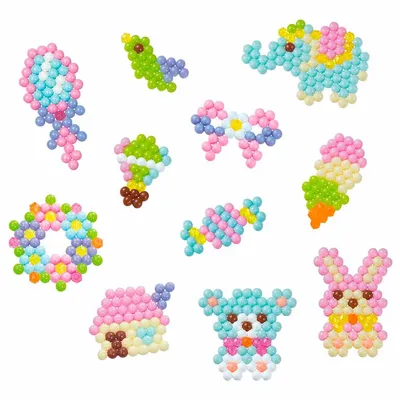 Набор бусин Аквабидс (Aquabeads) 1300 штук, 17 цветов. | AliExpress