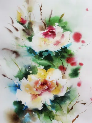 Flowers. Цветы. PNG. | Учебники по акварельной живописи, Рисунки,  Ботанические рисунки