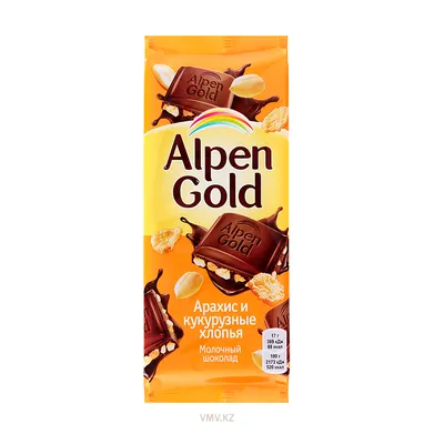 Шоколад 85 гр Alpen Gold с сол. арахисом и крекером м/уп