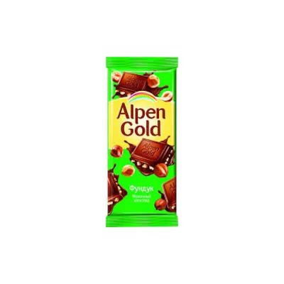 Шоколад Alpen Gold плитка молоч.с фунд., 85г...