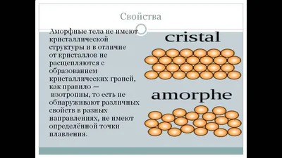 Презентация на тему: \"Кристаллические и аморфные тела. Аморфные тела O  Аморфными называются тела, физические свойства которых одинаковы по всем  направлениям. Примерами аморфных.\". Скачать бесплатно и без регистрации.