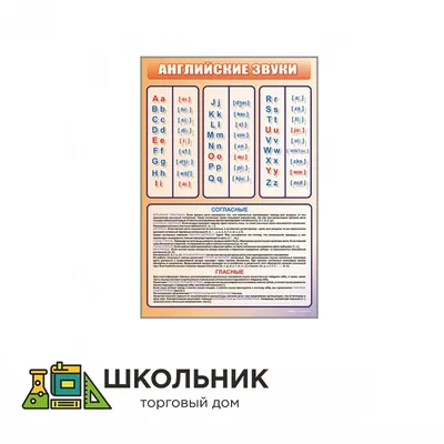 Алфавит английского языка в картинках в Хотькове купить недорого в магазине