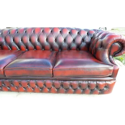 Классический английский угловой раскладной диван Chesterfield 270X200X90 см  в текстильной оббивке (на заказ: другой размер, другая