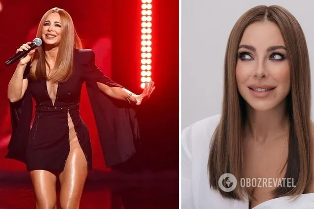 Ани лорак в платье с открытыми плечами Ани лорак в платье с открытыми плечами