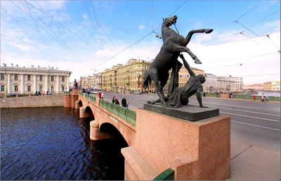 Аничков мост в Санкт-Петербурге, Питере, СПБ