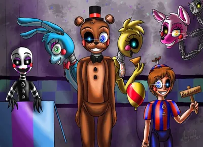 Обложка на паспорт 5 Ночей с Фредди, Five Nights at Freddy's, ФНАФ,  Аниматроники №1 | AliExpress