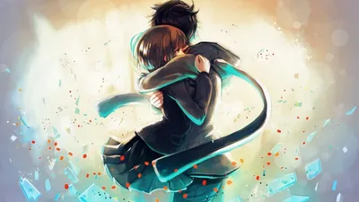 Anime-Love-Couple-Kissing-Wallpaper by Hime-Fiore on DeviantArt