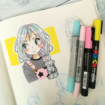 Рисунки в скетчбуке | Marker art, Cute drawings, Sketches