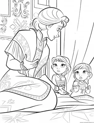 Раскраска Анна и Эльза | Раскраски Холодное сердце 2 (Frozen 2 coloring  pages). Раскраска Холодное сердце 2