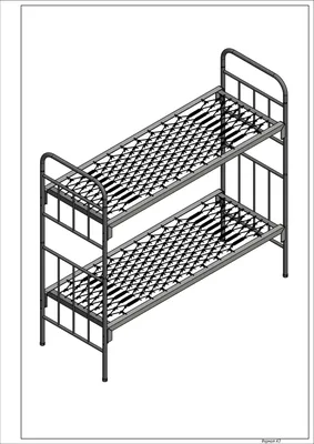 Архив Кровать армейская, двухьярусная, ГОСТ 2056-77: 4 673 грн. - Кровати  Киев на BON.ua 57675462