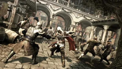 After 13 years, we finally have the E3 version of Ezio's robes in  Assassin's Creed II. With the iconic leather glove and a single leather  spaulder, just like in the E3 2009