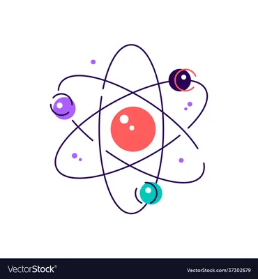 Chemistry Clipart-atom cartoon icon style clip art