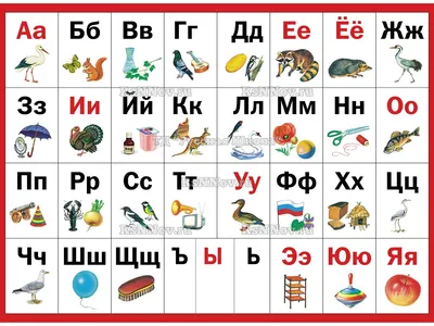 Таблица \"Азбука в картинках\" - ТД \"Русская Школа\" Нижний Новгород