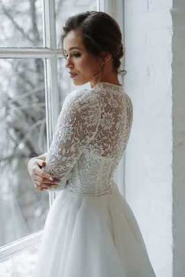 Красивая фотка Ажурного свадебного платья