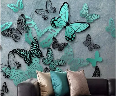 DECOLITA Декоративные бабочки на стену для декора 100 шт.