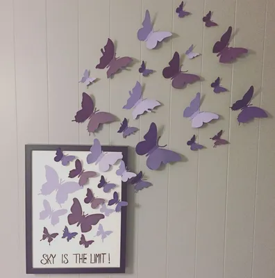 Бабочки на стену: необычные идеи и варианты украшения стан бабочками (105  фото + видео)