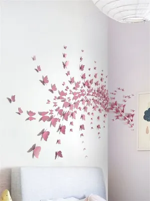 3D зеркальные бабочки для декора-12 шт. Наклейки-бабочки на стену сини: 50  грн. - Интерьерные аксессуары Херсон на BON.ua 91770567