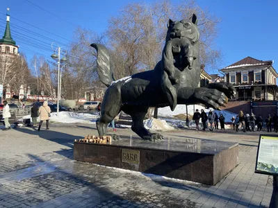 Бабр, жанровая скульптура, Иркутск, улица Седова — Яндекс Карты