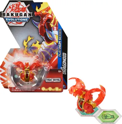 Bakugan BTB PlatinumSrsS4 1ADragonoid Red OC GML Throwing spinning top -  Spin Master - Blue Turtle Toys