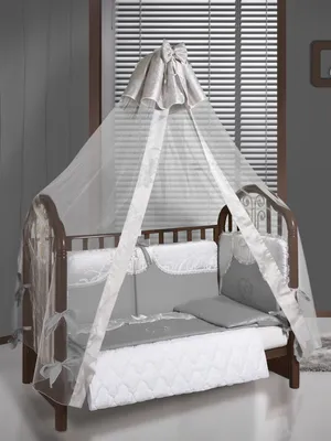 DIY canopy on the crib - YouTube