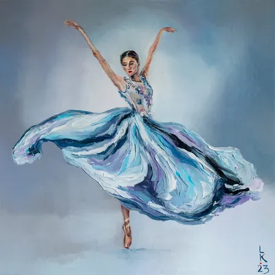 Pretty ballerina by Liubov Kuptsova (2023) : Painting Oil on Canvas -  SINGULART