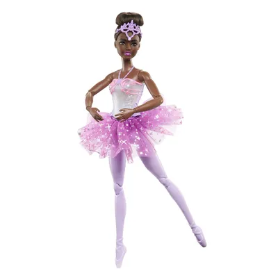 Barbie Doll | Black Hair | Magic Light-Up Ballerina | Mattel