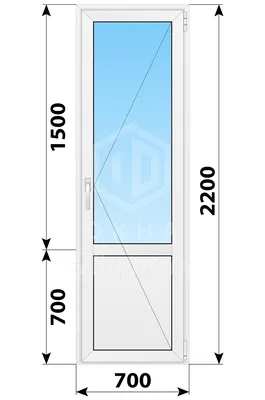 Пластиковая балконная дверь с глухим низом 700x2200 П - купить недорого в  Москве, фото, отзывы, цена от 10800 руб.