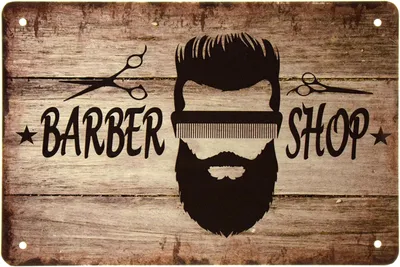 ᐉ Табличка металлическая Барбершоп Дерево/Barber Shop 20x30 см • Купить в  Киеве, Украине • Лучшая цена в Эпицентр