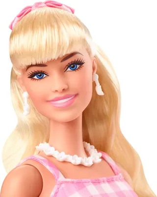 Barbie The Movie Collectible Doll, Margot Robbie as Barbie in Pink Gingham  Dress - Walmart.com