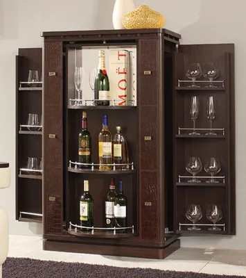 Барный шкаф с откидным столиком Vinoteca 80X38-135X201 CM Kare K85096  купить в интернет-магазине HomeAdore