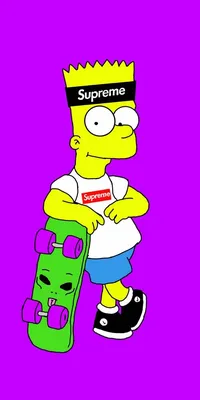 Download Bart supreme wallpaper by Jeffrey004 - 7e - Free on ZEDGE™ now.  Browse millions of popular bart Wallpapers and Ring… | Bart simpson art,  Bart simpson, Bart