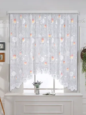 Комплект Ar01403-193 из 2 штор (тюль и 100 крючков в подарок) Sofia Home  Decor