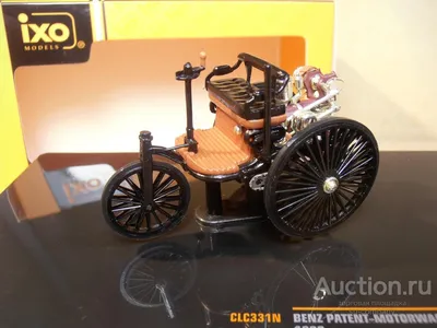 Картинка Benz Patent-Motorwagen в винтажном стиле