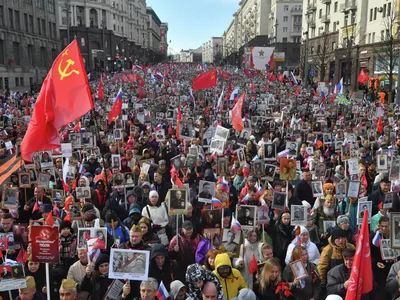 В Москве сняли ограничения движения, связанные с акцией \"Бессмертный полк\"  - РИА Новости, 09.05.2022