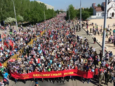 Тольятти. 9 мая. Бессмертный полк. День Победы.