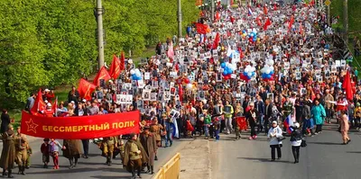 Бессмертный полк\" в Тольятти: новый рекорд в городе и журавлиный клин в  небе над колонной | 10.05.2017 | Тольятти - БезФормата