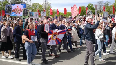 Репортаж с акции «Бессмертный полк» в Тольятти