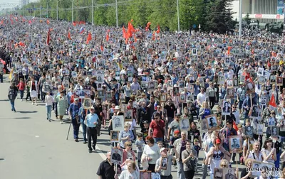 В Уфе проходит шествие «Бессмертного полка»