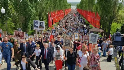 В Волгограде стартовало шествие «Бессмертного полка» | 09.05.2022 |  Волгоград - БезФормата